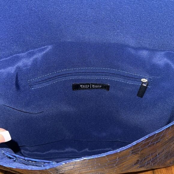 WHBM Cobalt Blue Envelope Clutch - Picture 5 of 7